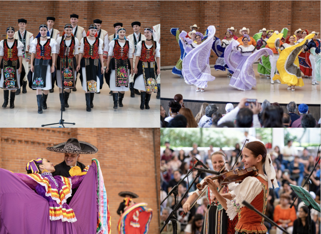 Ensamble folklórico eslovaco se presenta con éxito, en Coacalco